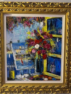 Floral Painting Window - SOLD