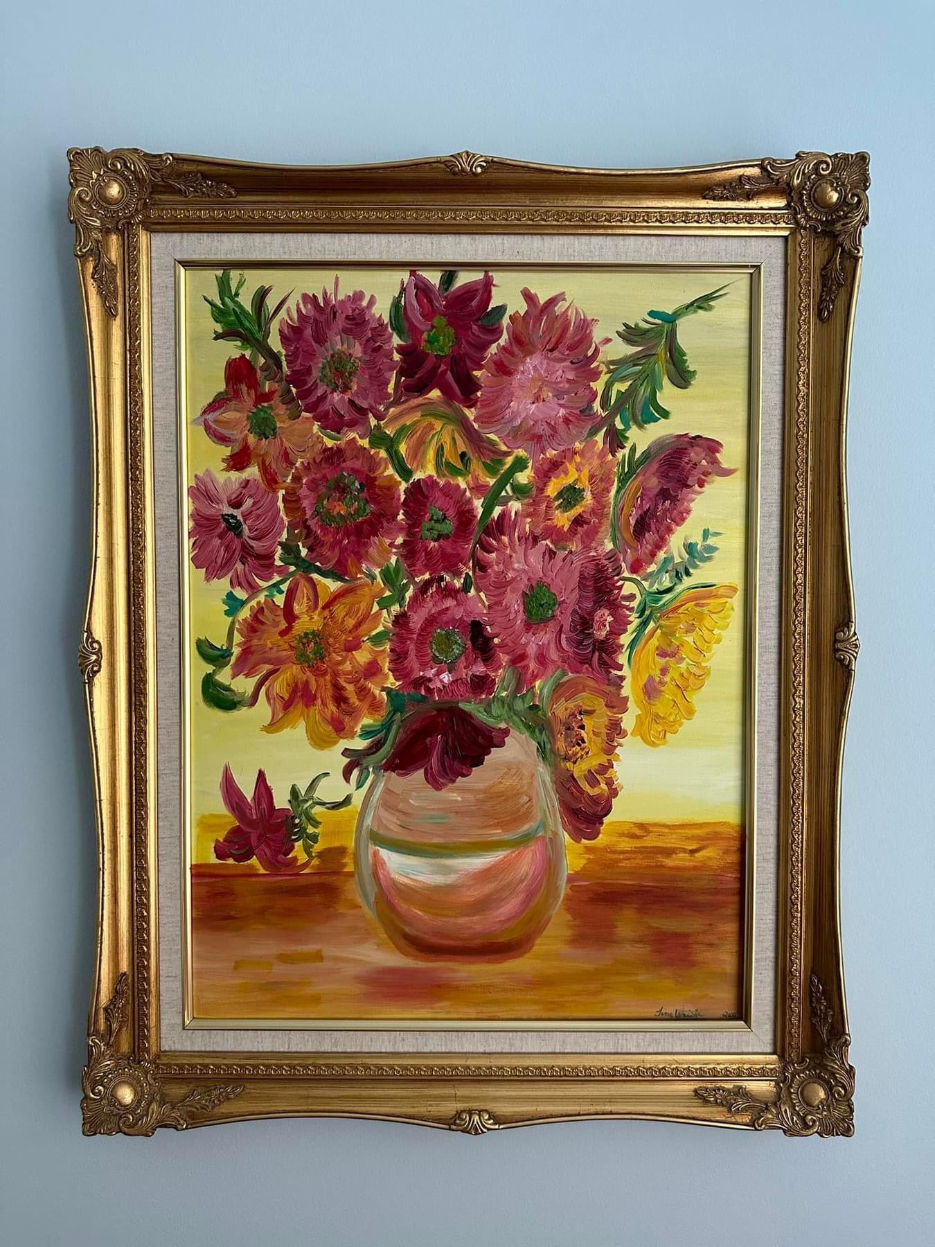 Flowers in Vase Painting - SOLD