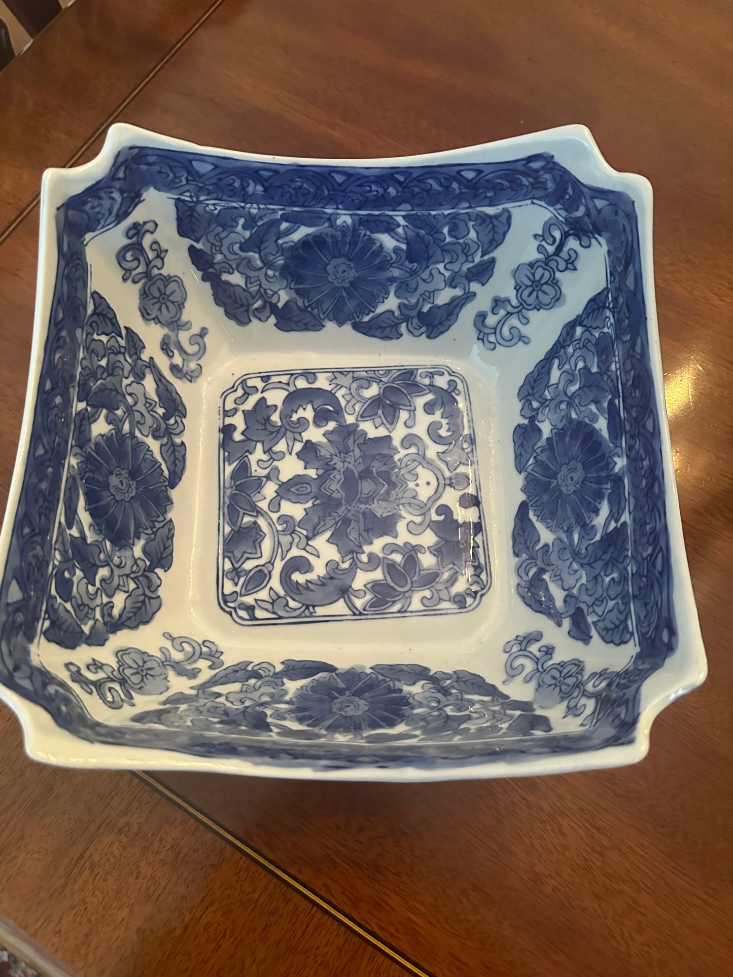 Decorative Blue & White Bowl