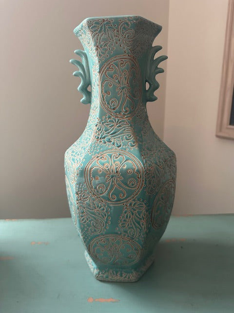 Unique Aqua Vase/Jar