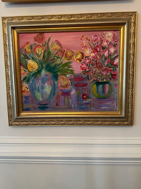 Flowers in Vases Painting - SOLD