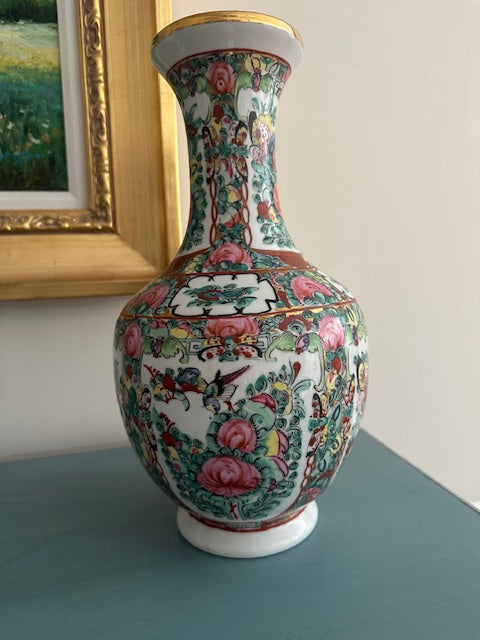 Asian Hand Painted Vase