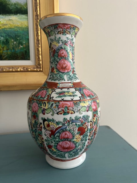 Asian Hand Painted Vase